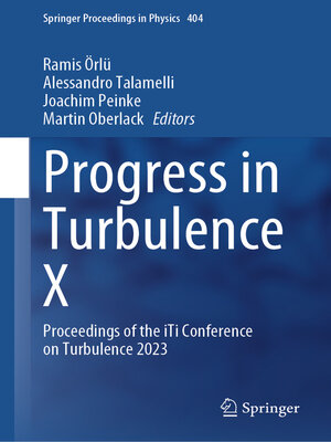 cover image of Progress in Turbulence X